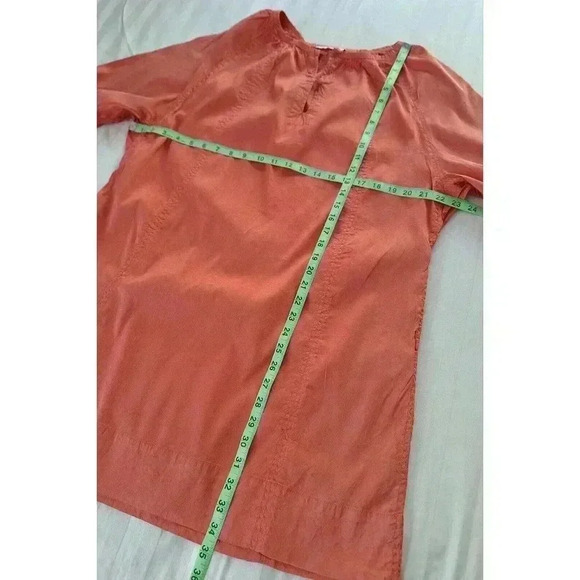 Calypso Christiane Celle‎ Women's 100% Silk Tunic Dress Orange Size XSMALL - Picture 6 of 7